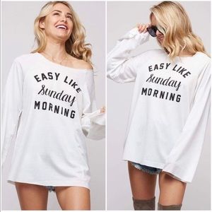 Easy Like Sunday Morning Graphic Top